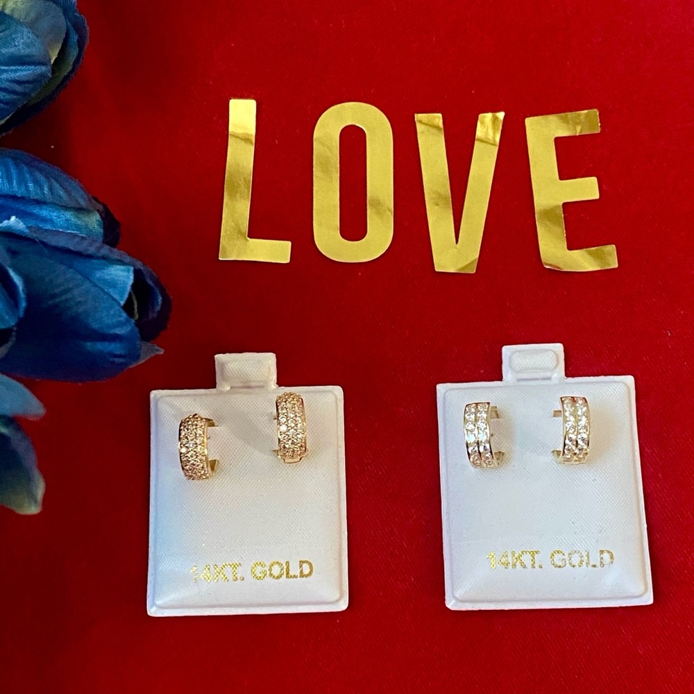 14 k earrings
